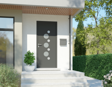 Blanche+ Porte d'entrée PVC Perform