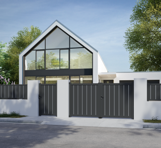 portail-aluminium-monaco-vue-face-maison-contemporaine